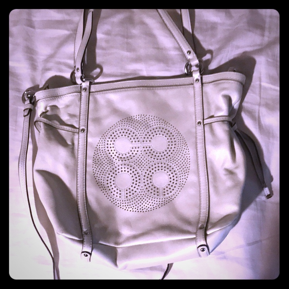 White mini tote